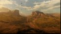 A rolling desert landscape