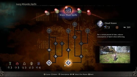 Wo Long best spells - the Water spell tree.