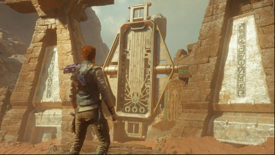 In the Star Wars Jedi Survivor Jedha area, there is an ancient wall that Cal needs to .