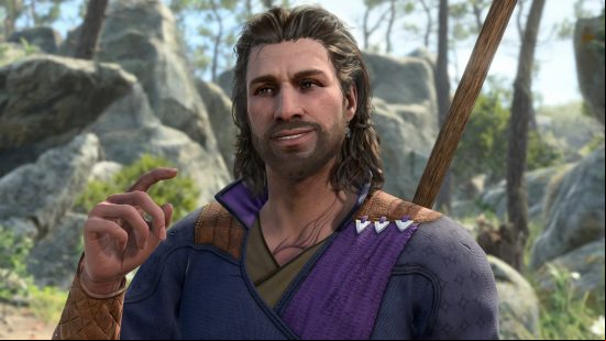 Baldur's Gate 3 Gale looking smug