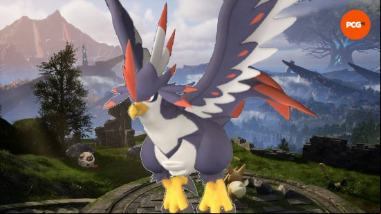 A Nitewing is an eagle like bird with dark feathers. It's one of the best Palworld Gathering Pals.