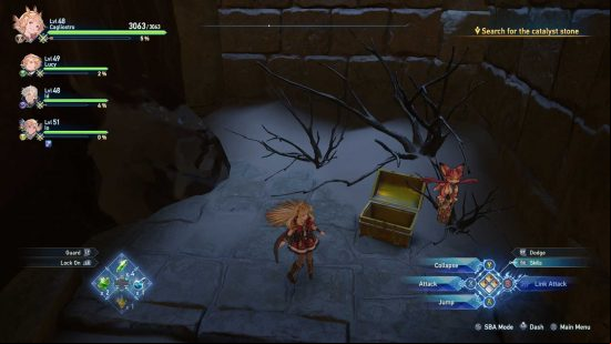 The location of Rosetta's secret weapon in Granblue Fantasy Relink.