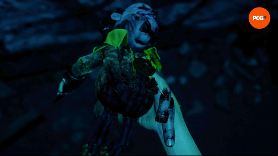 The Clown rellik, with two bloody fingers hanging from it, one of the The Casting of Frank Stone DBD easter eggs.
