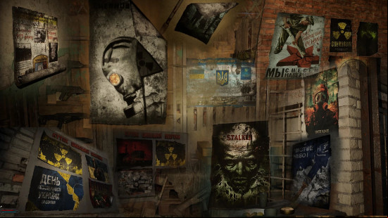 Best Stalker 2 mods: a series of worn posters from the walls of Chernobyl