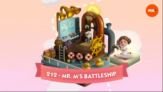 Mr M's Battleship, one of the Monopoly Go Islands.