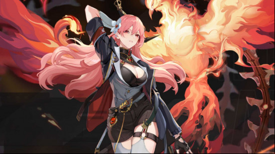 A female character with pink hair from Etheria Restart.