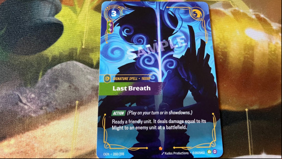 Picture of the Last Breath Riftbound card.